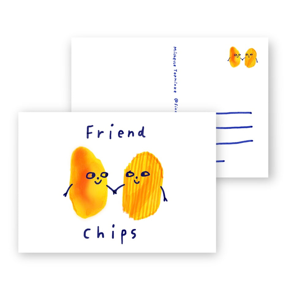 Postkarte - Friend Chips