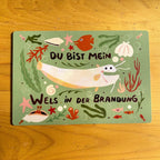 Brettchen - Wels in der Brandung