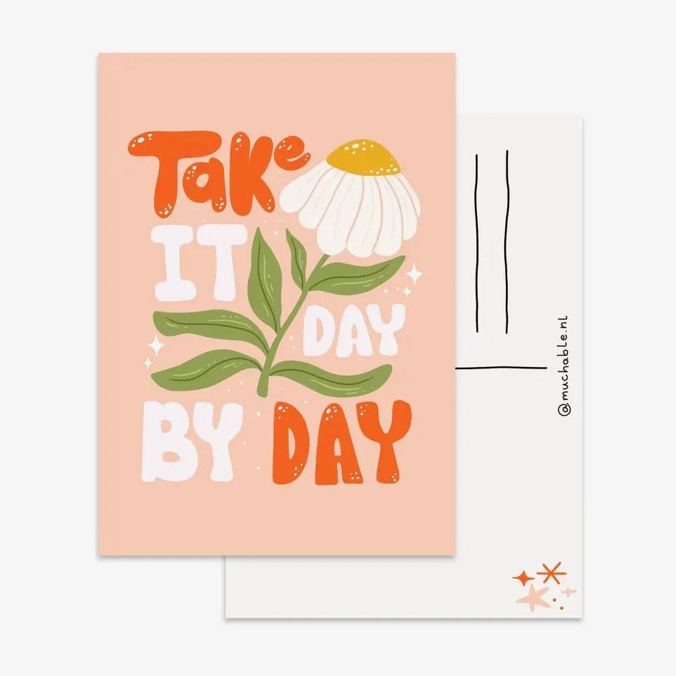 Postkarte - Take It Day By Day