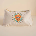 Besticke Cordtasche L - Beige
