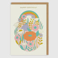 Grußkarte - Happy Birthday Rainbow
