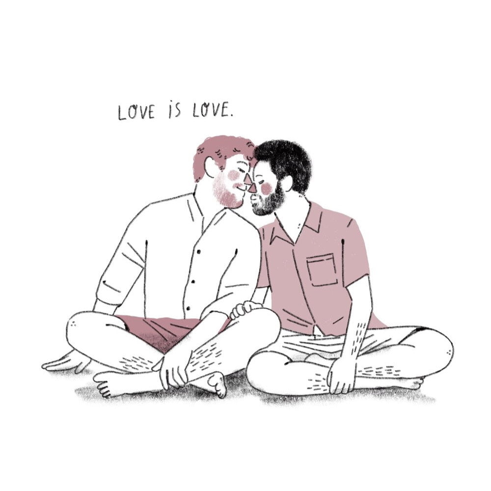 Postkarte - Love Is Love
