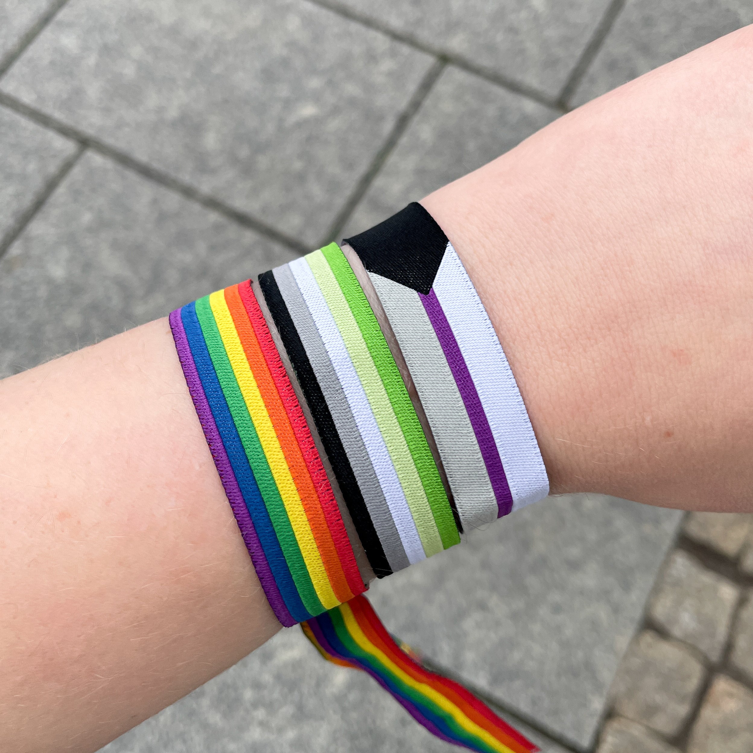 Festivalbändchen - Pride Flaggen