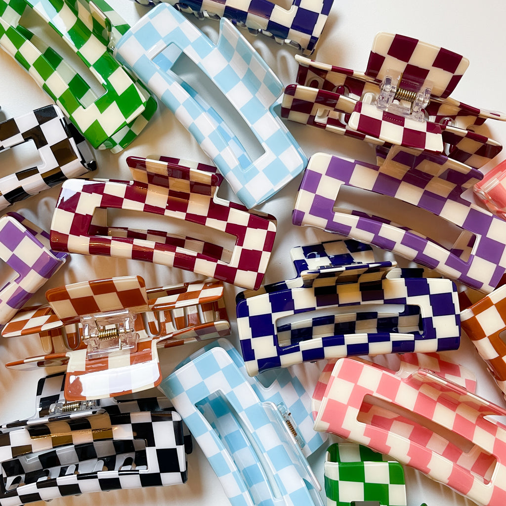 Haarspange - Checkerboard