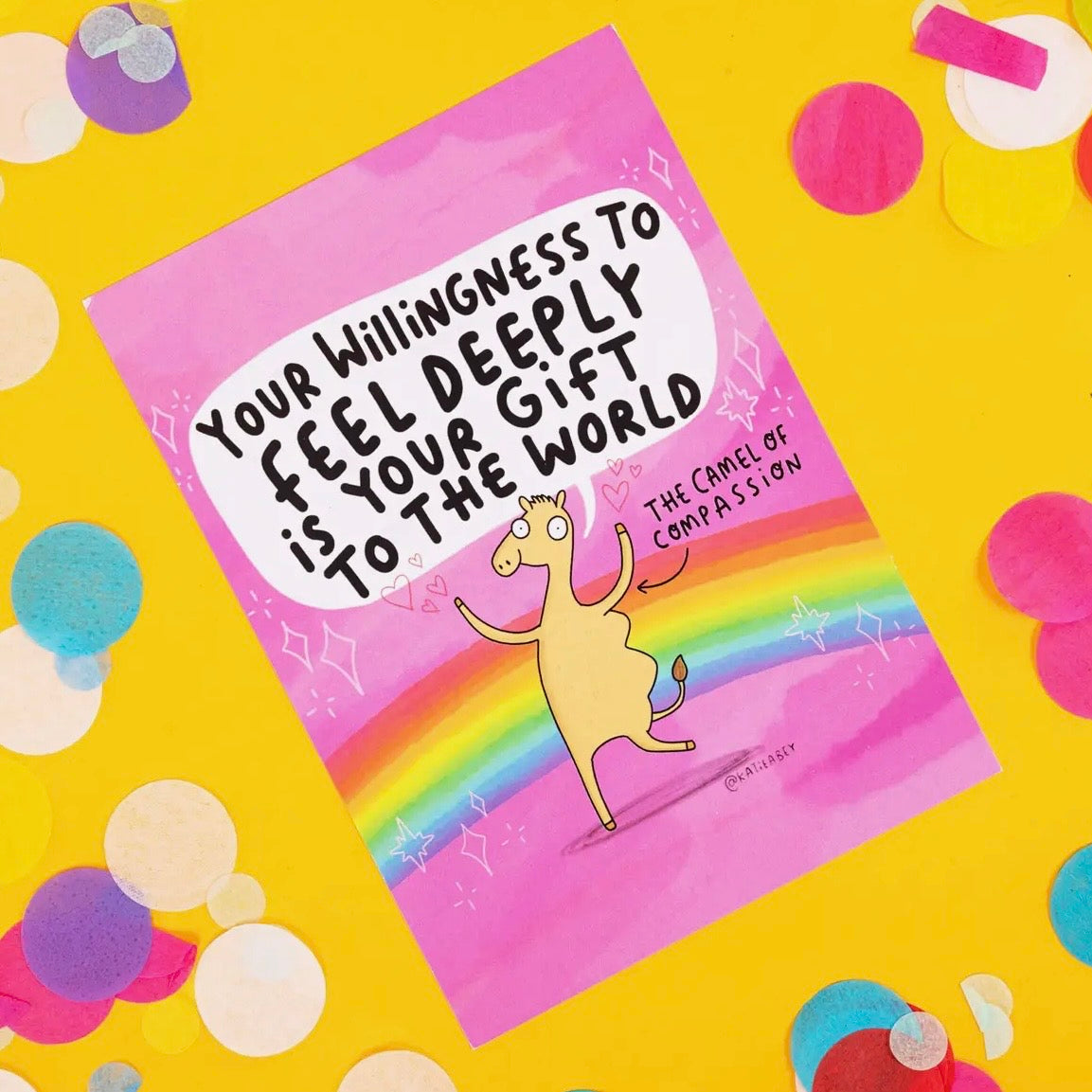 Postkarte - Camel of Compassion