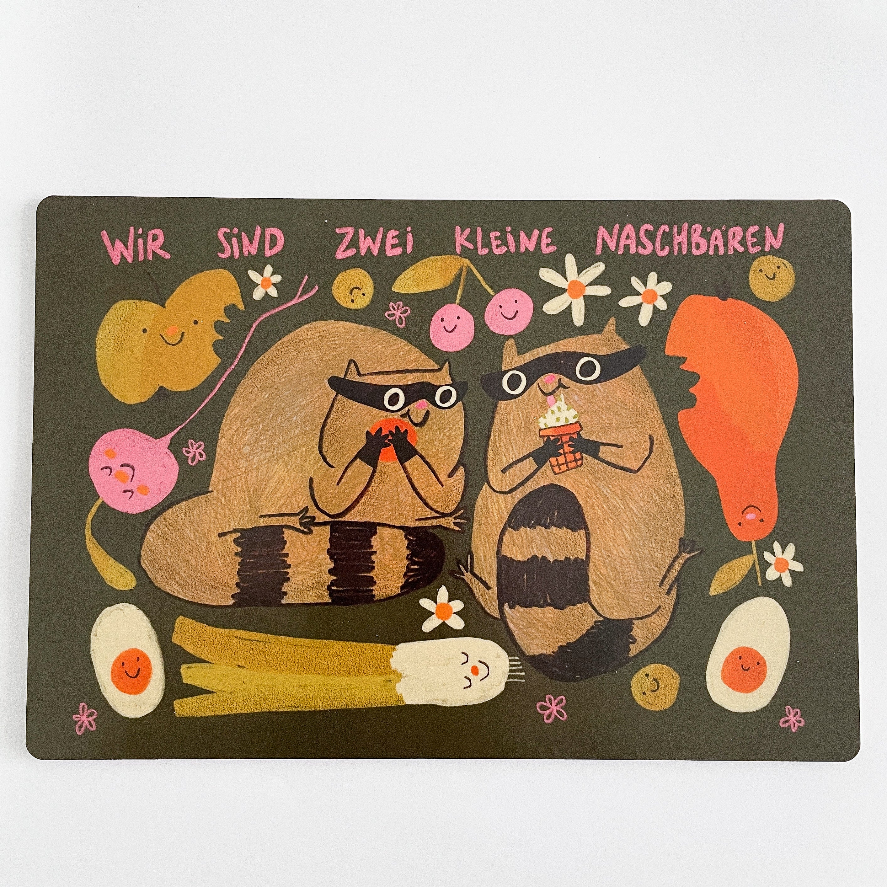 Brettchen - Zwei Kleine Naschbären