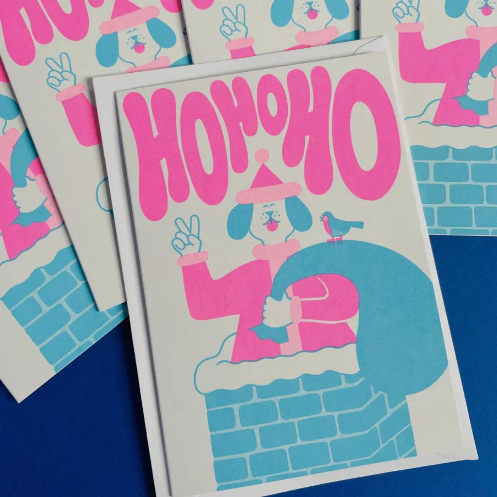 Grußkarte - Ho Ho Ho Chimney