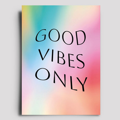Postkarte - Good Vibes Only
