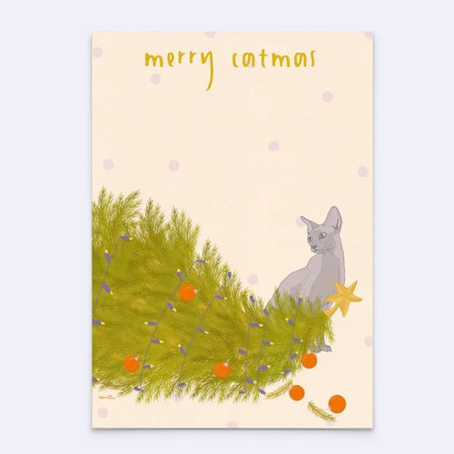 Postkarte - Merry Catmas