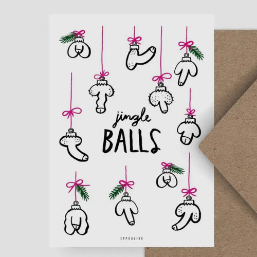 Postkarte - Jingle Balls