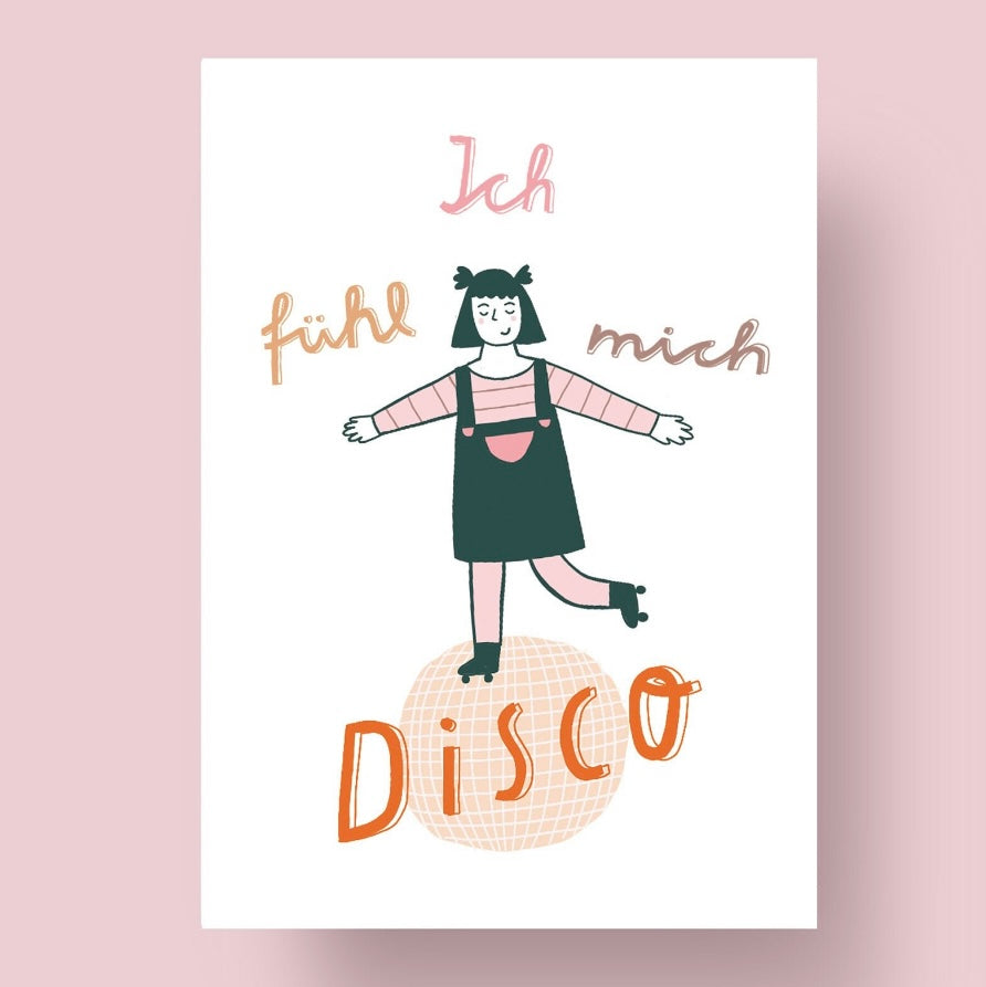 Postkarte - Ich fühl mich Disco
