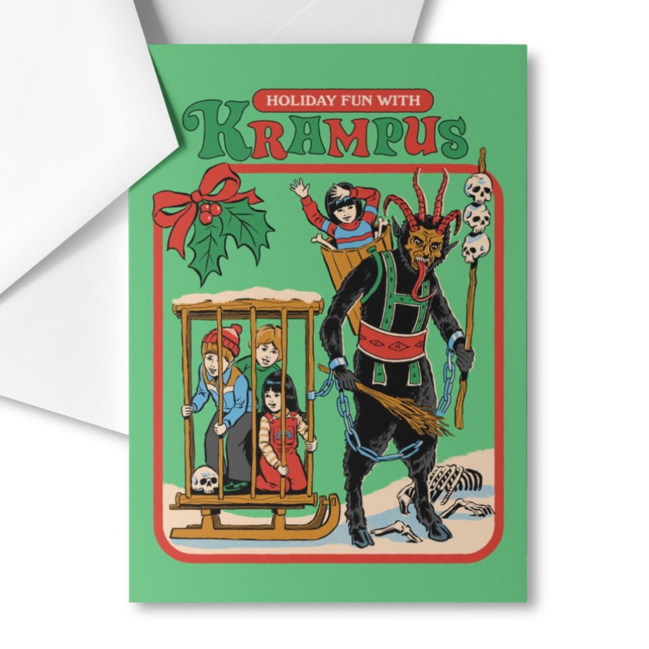 Grußkarte - Holiday Fun with Krampus