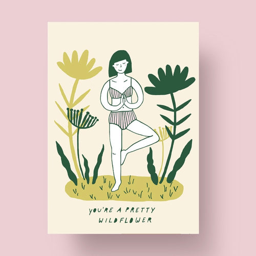 Postkarte - Pretty Wildflower