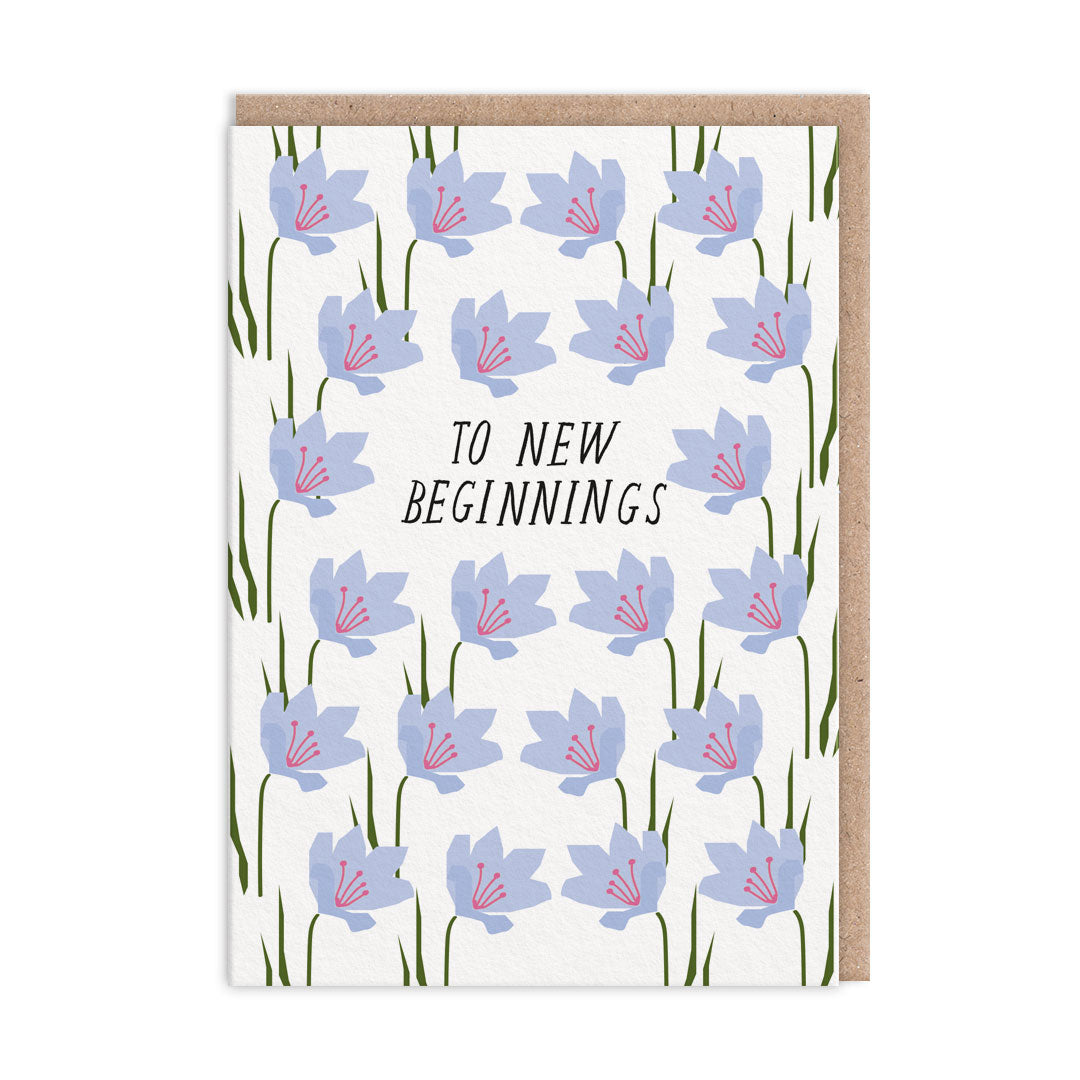Grußkarte - To New Beginnings