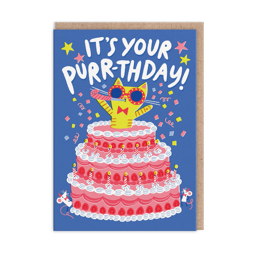 Grußkarte - It's Your Purrthday