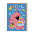 Grußkarte - Octopus Birthday