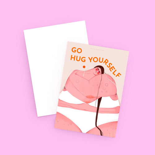 Postkarte - Go Hug Yourself