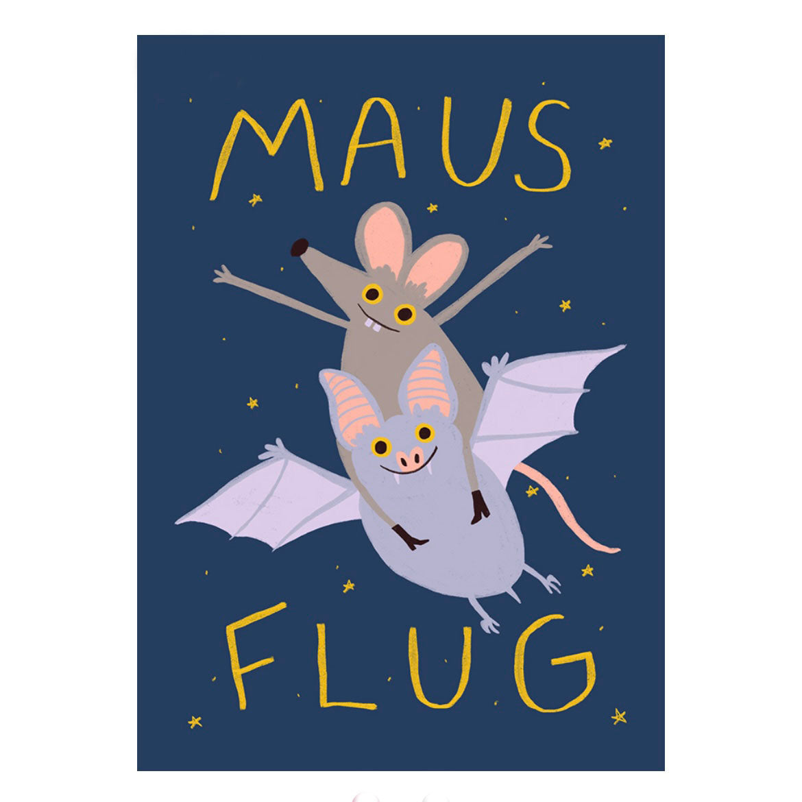 Postkarte - Mausflug