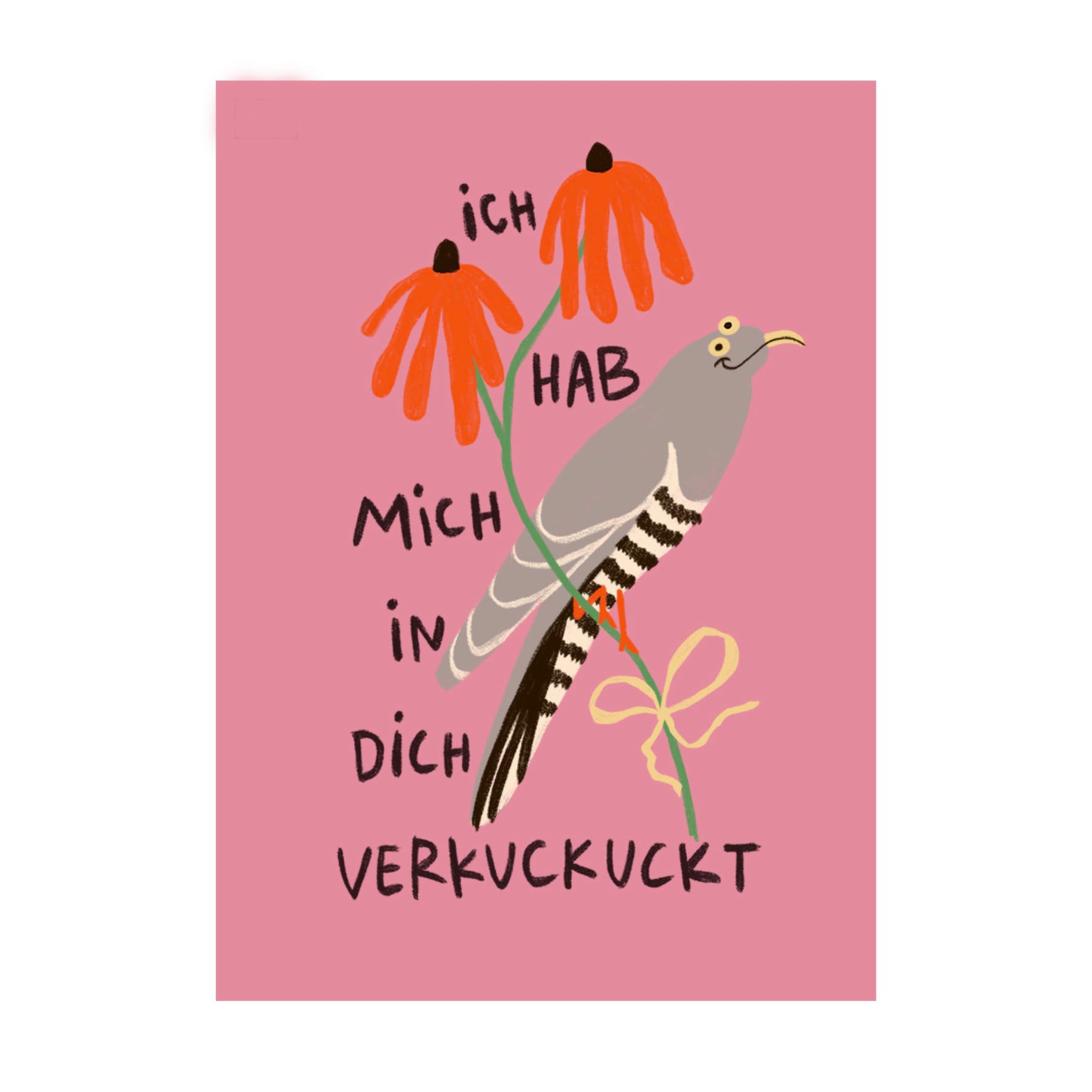 Postkarte - Hab mich in dich verkuckuckt