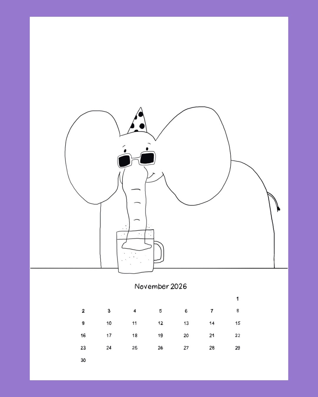 Wandkalender 2026 - Prost