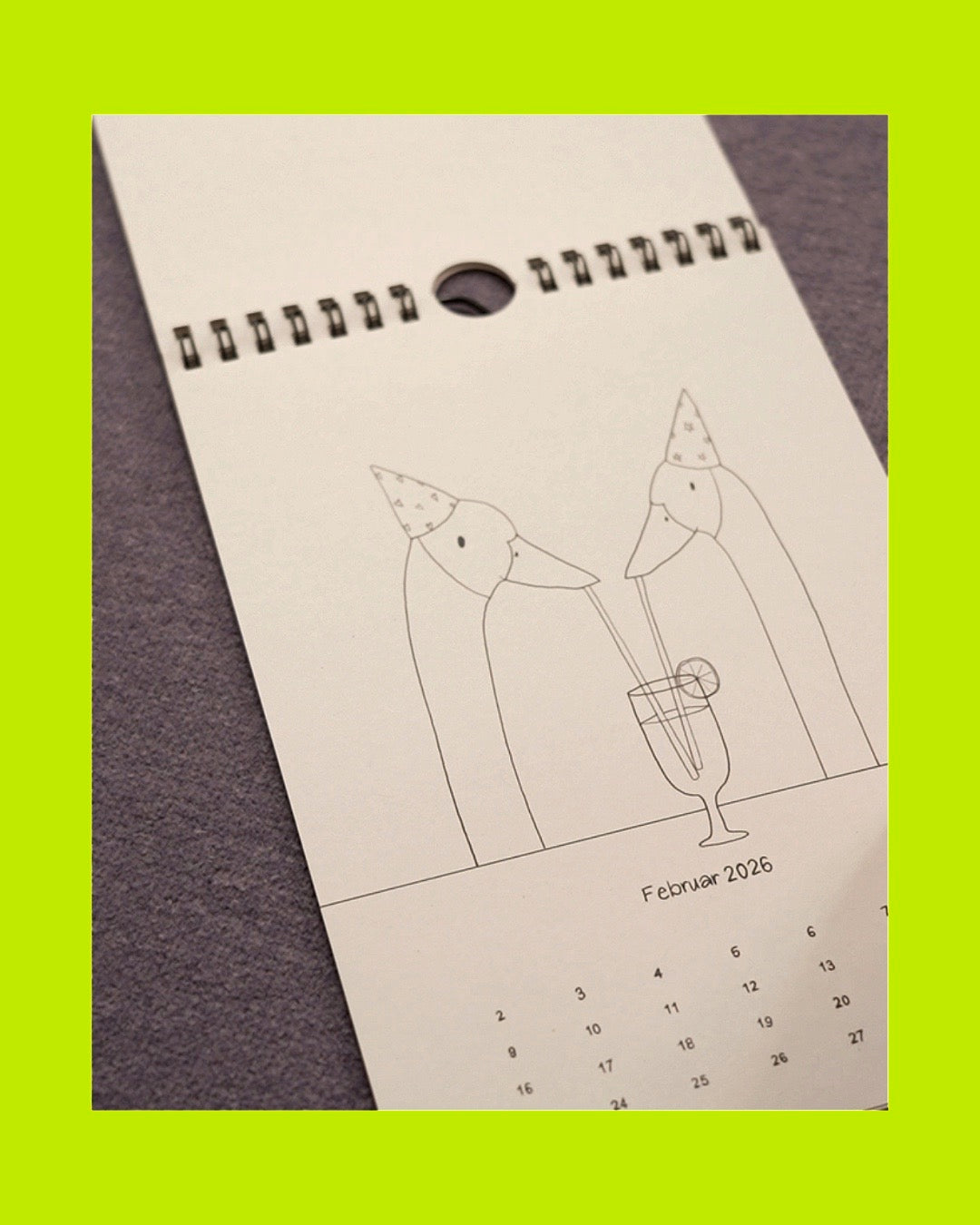 Wandkalender 2026 - Prost