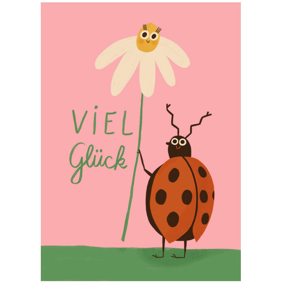 Postkarte - Viel Glück