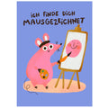 Postkarte - Mausgezeichnet