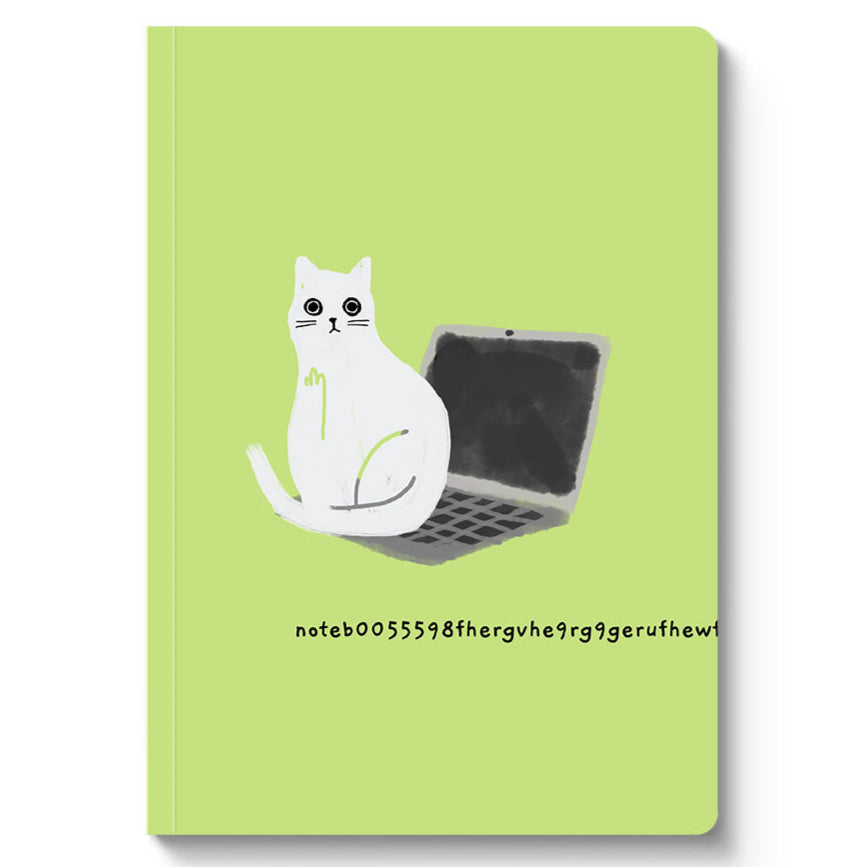 Notizbuch - Laptop Cat