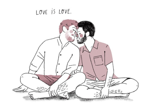 Postkarte - Love Is Love