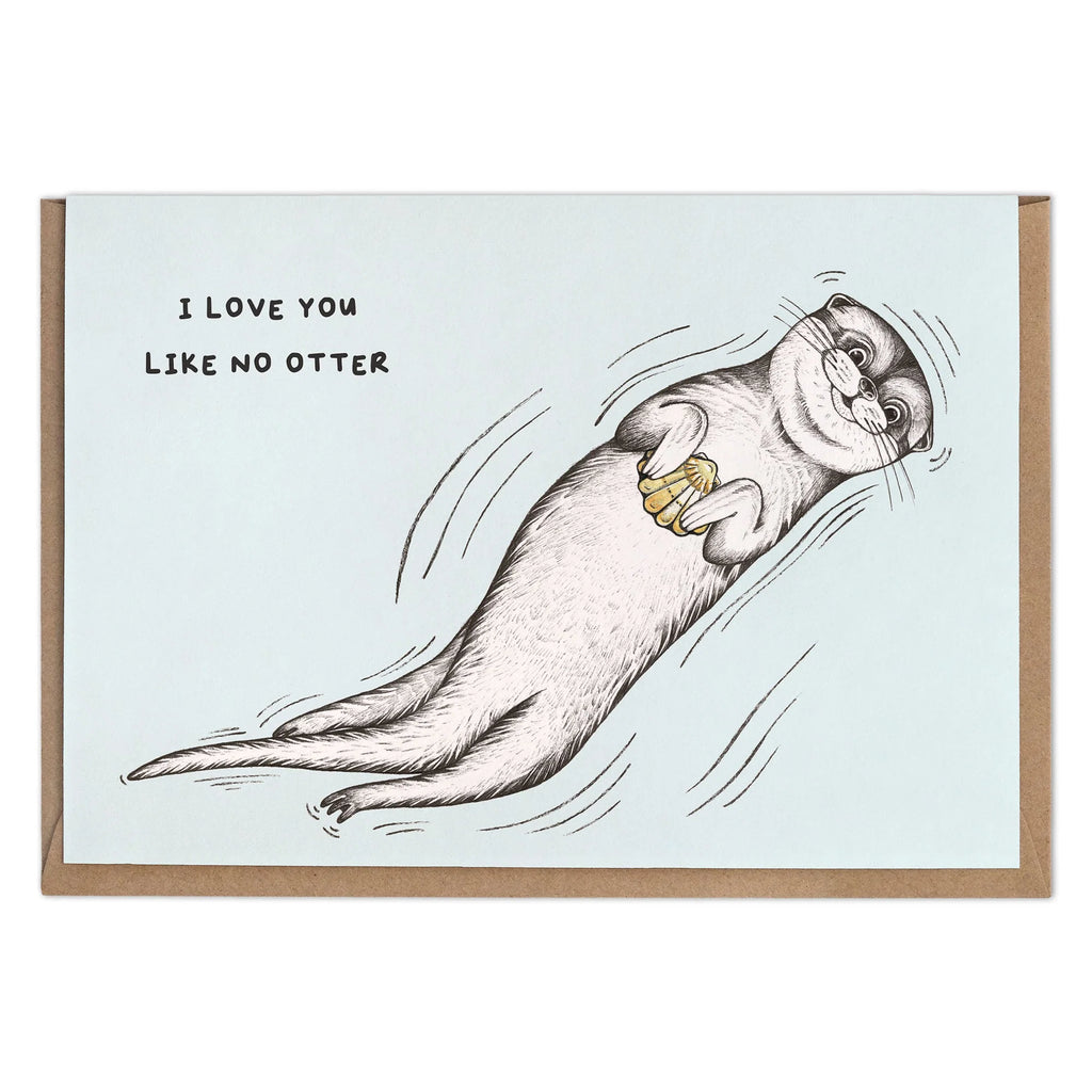 Grußkarte - Love You Like No Otter