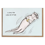 Grußkarte - Love You Like No Otter