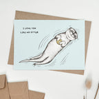 Grußkarte - Love You Like No Otter