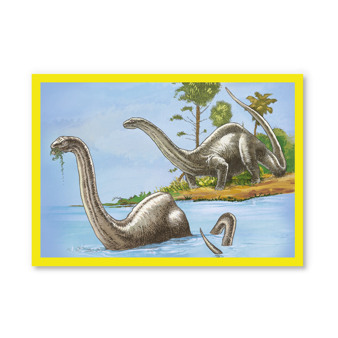 Postkarte - Brontosaurus