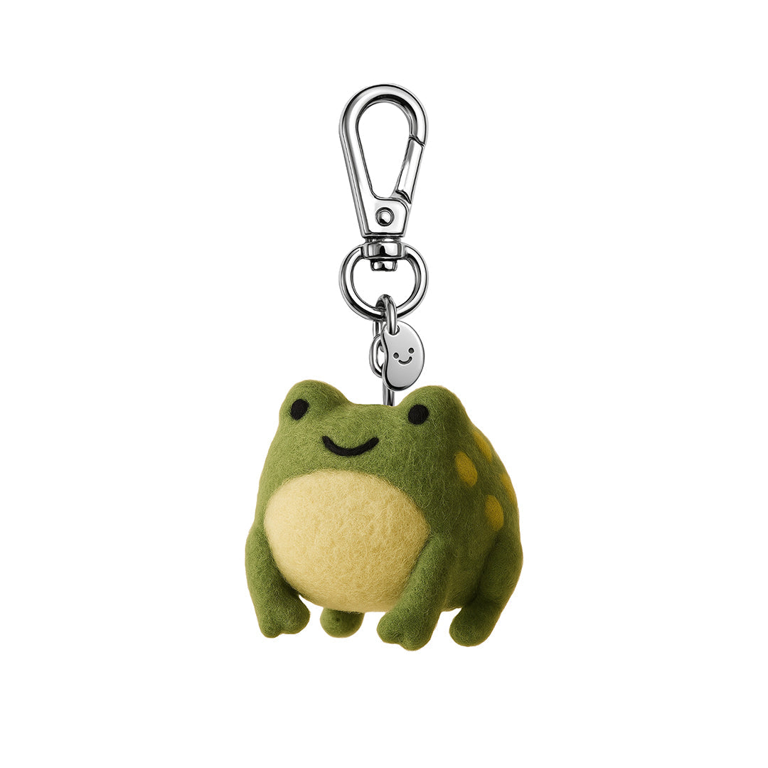 Schlüsselanhänger aus Filz - Frosch