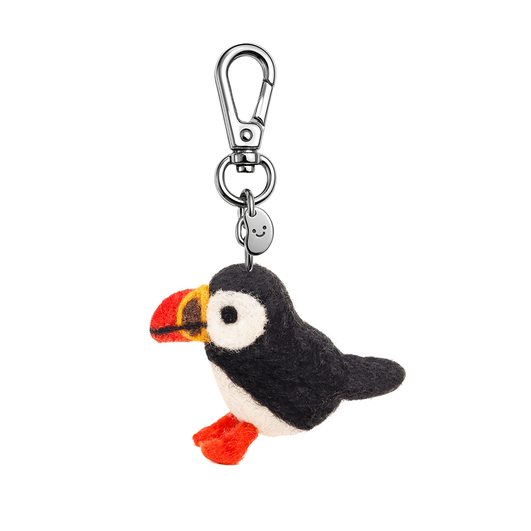 Schlüsselanhänger aus Filz - Puffin