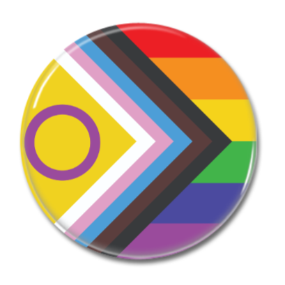 Progress Pride Flag Button