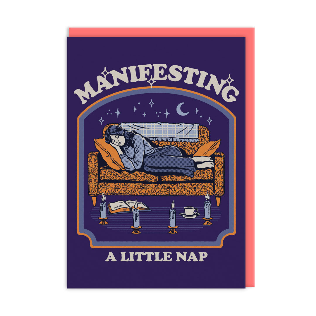 Grußkarte - Manifesting A Little Nap