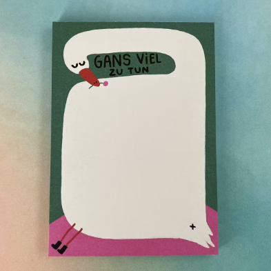 Notizblock - Gans Viel Zu Tun