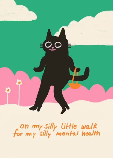 Postkarte - Silly Walk