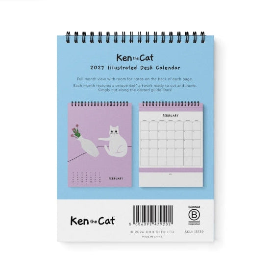 2027 Tischkalender - Ken The Cat