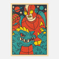 Postkarte - Space Fight