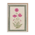 Mini Grußkarte - Poppies
