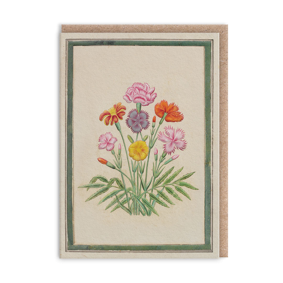 Mini Grußkarte - Carnations