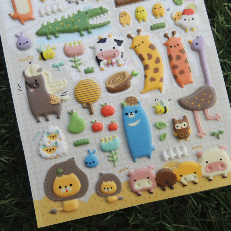 Stickerbogen - Animals