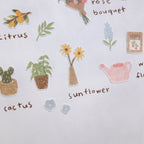 Stickerbogen - Flower Cafe