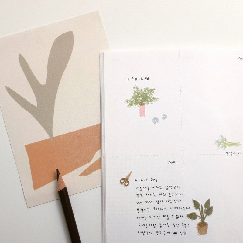 Stickerbogen - Flower Cafe