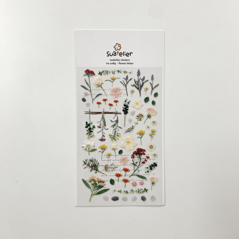 Stickerbogen - Flowers