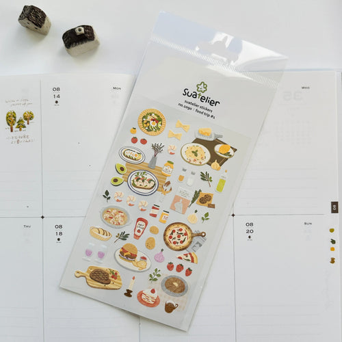 Stickerbogen - Food