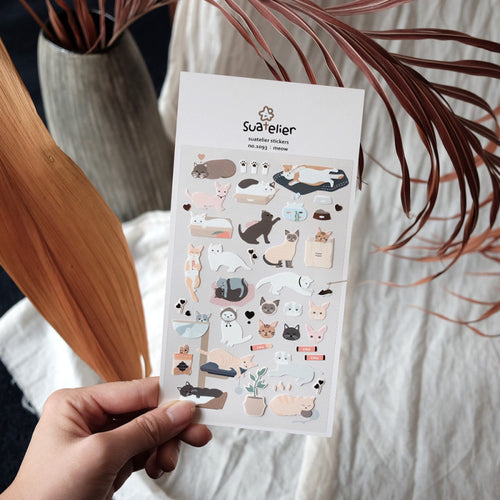 Stickerbogen - Meow