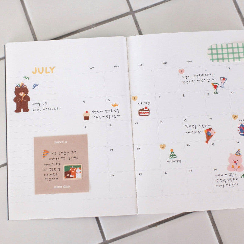 Stickerbogen - Party Day